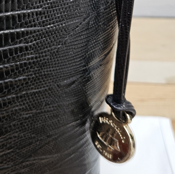 Brahmin Mini Duxbury Leather Adjustable Crossbody Black - Picture 8 of 10